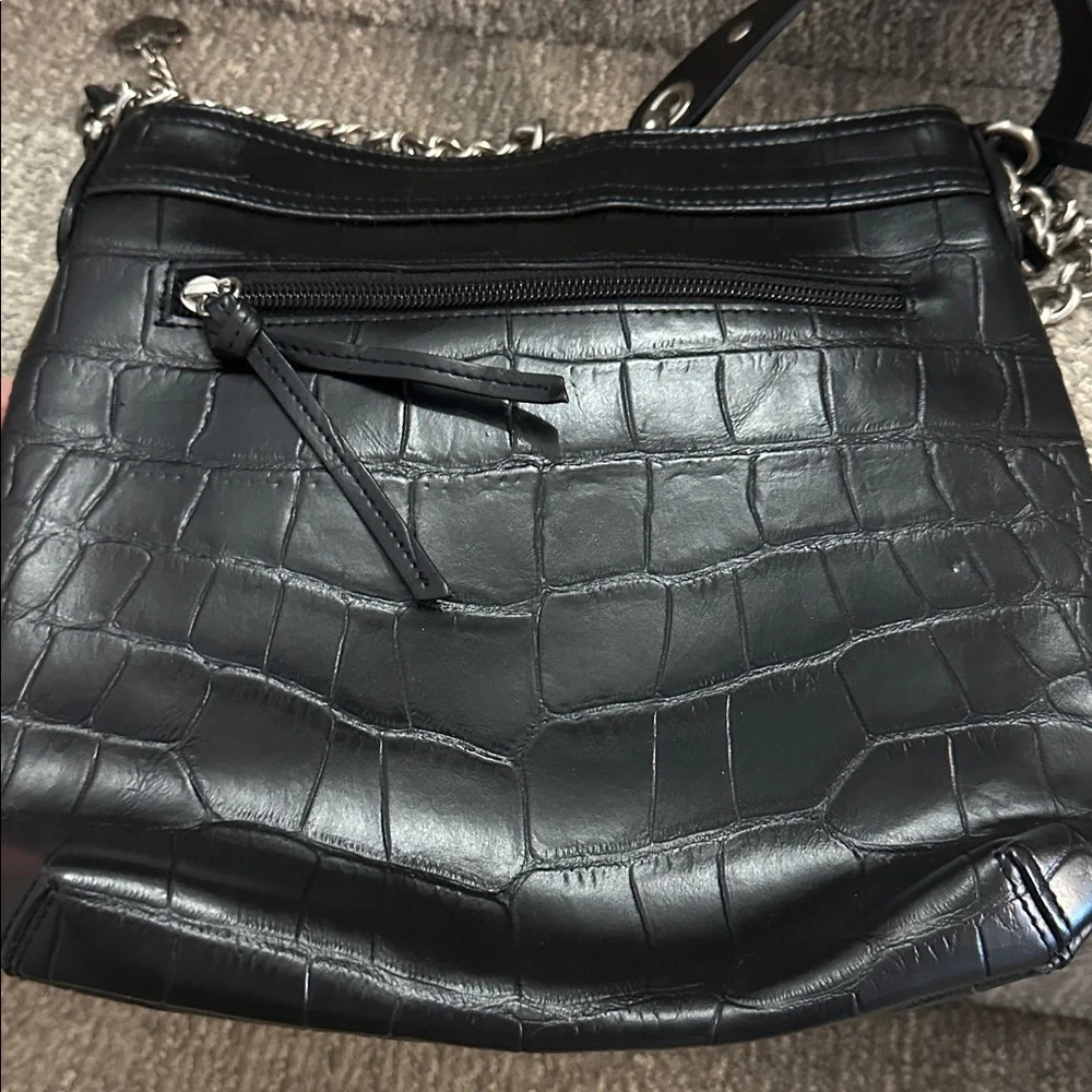 Harley Davidson genuine leather bag with alligator print studs and lepard print - Picture 5 of 10